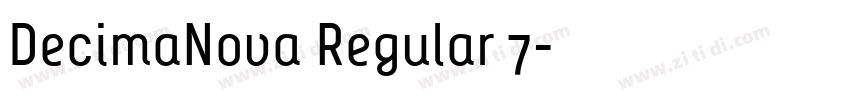 DecimaNova Regular 7字体转换